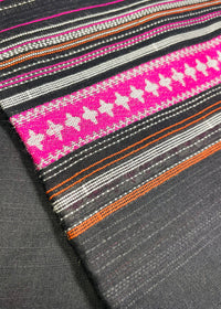 Black & Hot Pink Border Dupatta