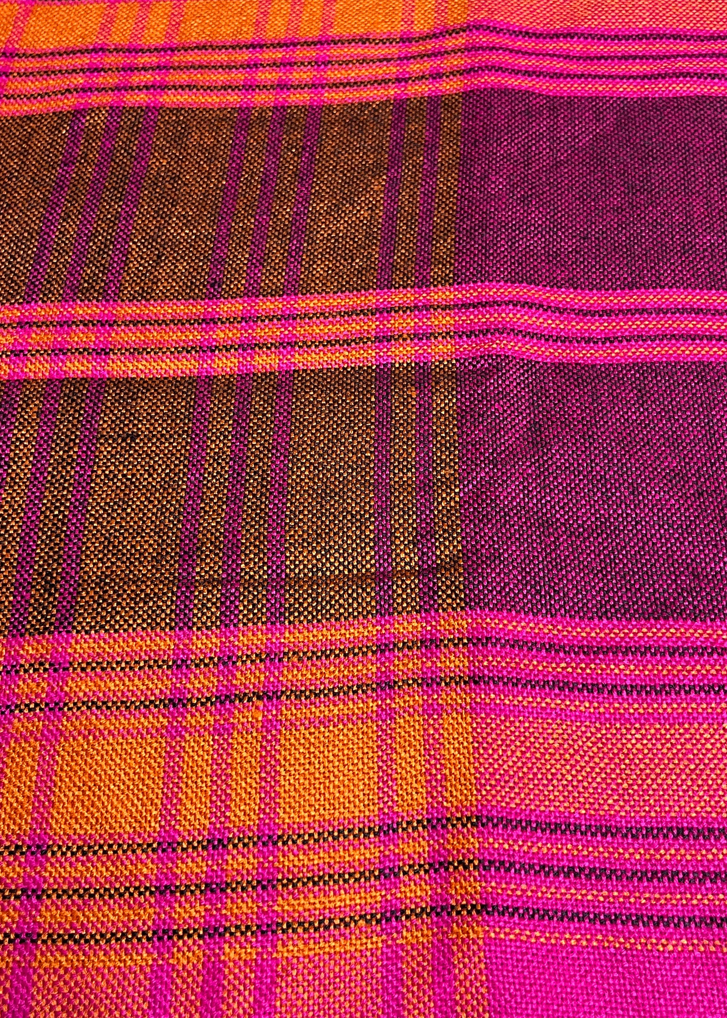 Magenta Pink Woven Shawl