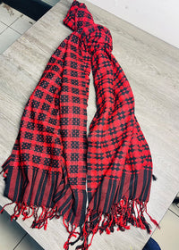 Fiery Red Shawl