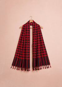 Fiery Red Shawl