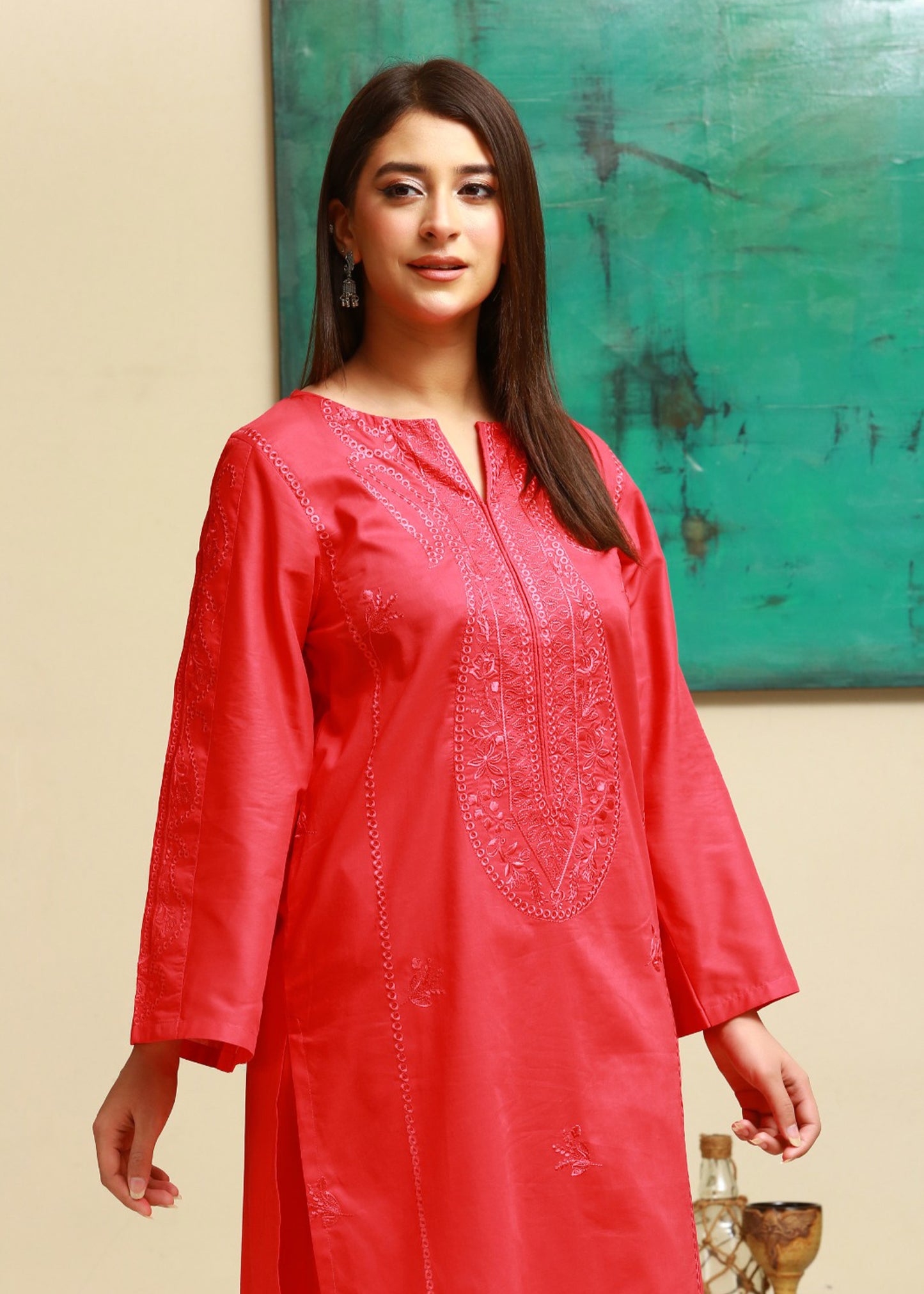 Ruby Essence – Embroidered Premium Lawn Two-Piece