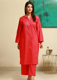 Ruby Essence – Embroidered Premium Lawn Two-Piece
