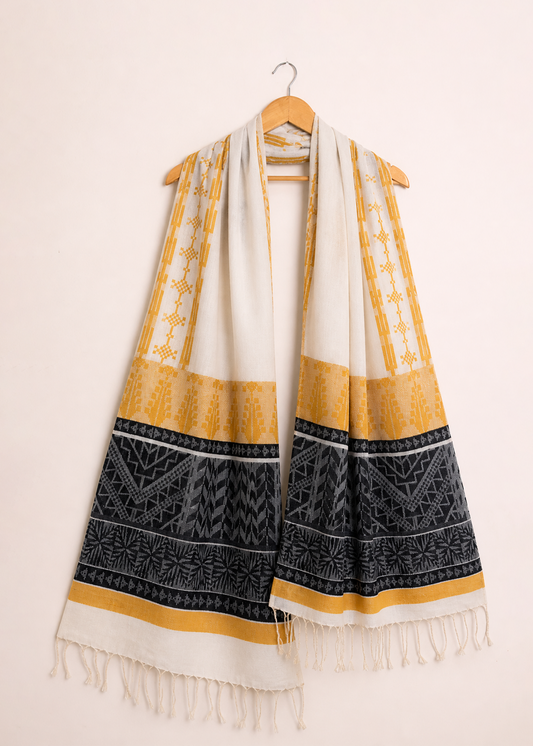 Charcoal Dupatta