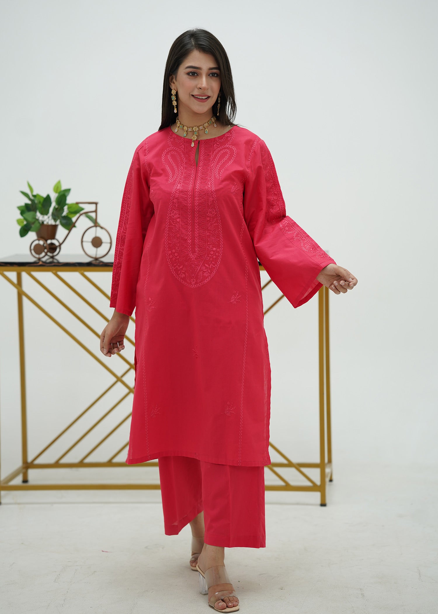 Ruby Essence – Embroidered Premium Lawn Two-Piece