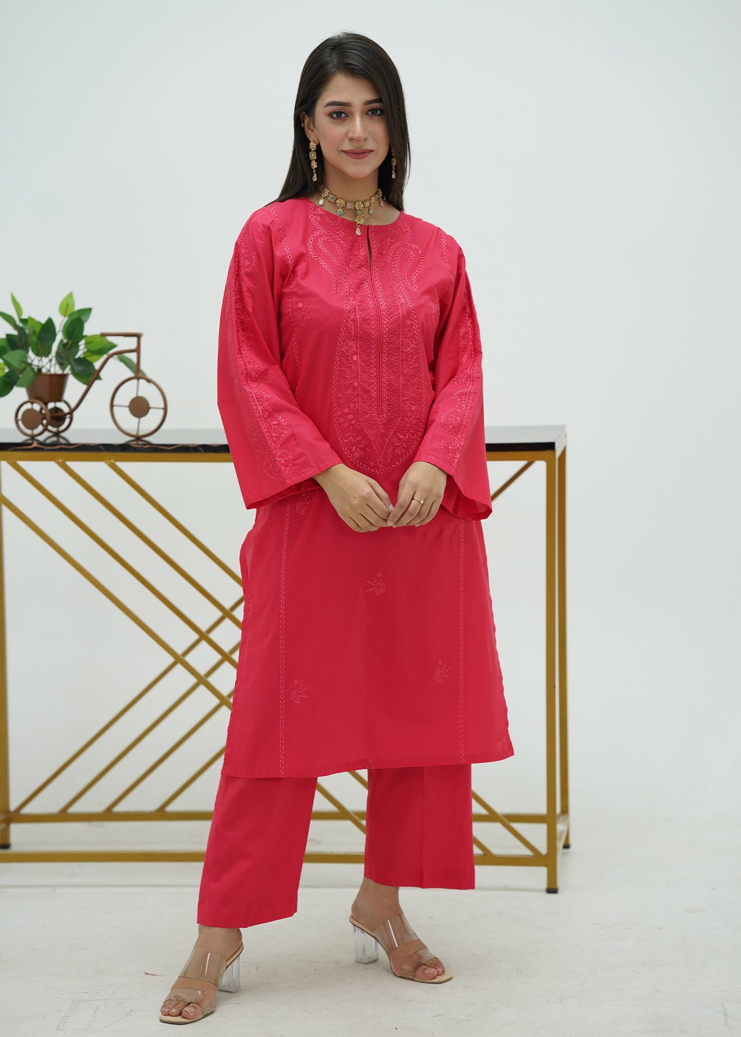 Ruby Essence – Embroidered Premium Lawn Two-Piece