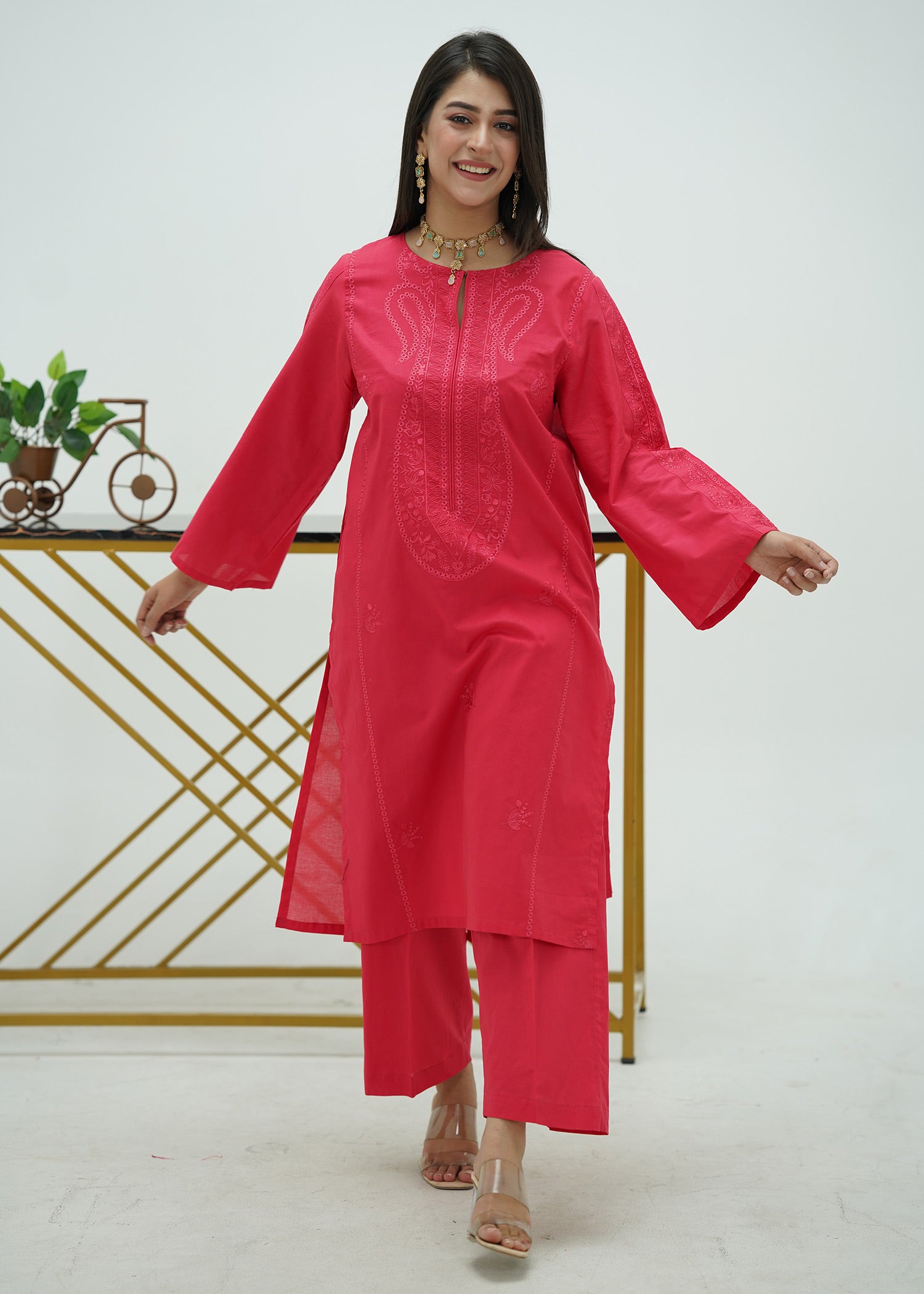 Ruby Essence – Embroidered Premium Lawn Two-Piece
