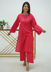 Ruby Essence – Embroidered Premium Lawn Two-Piece