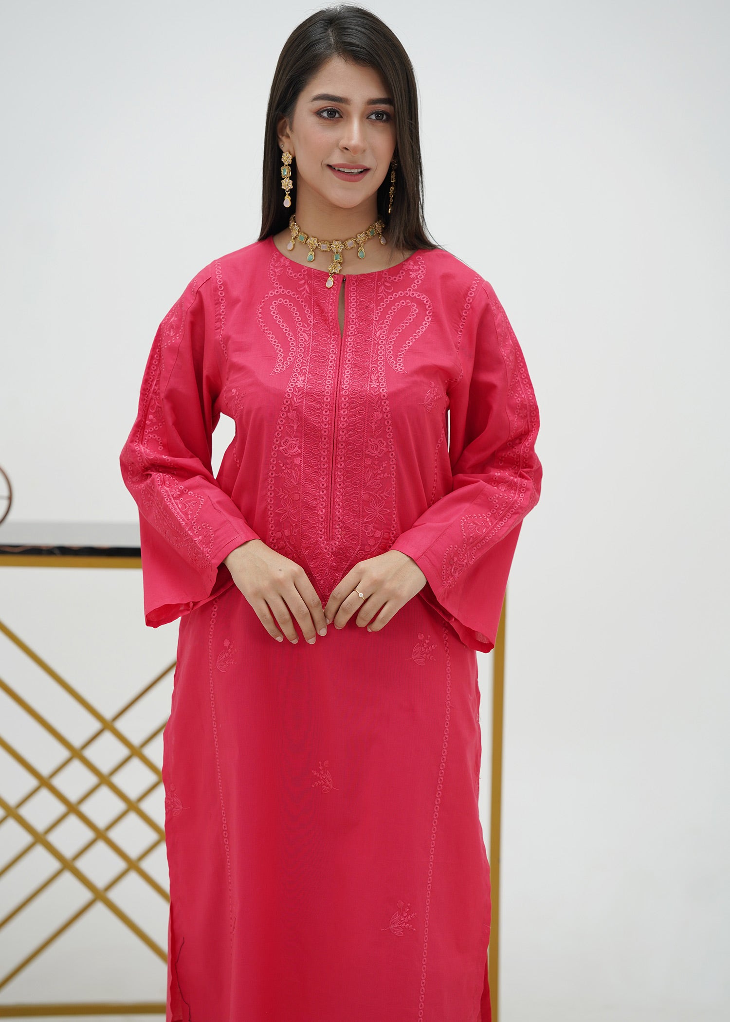 Ruby Essence – Embroidered Premium Lawn Two-Piece