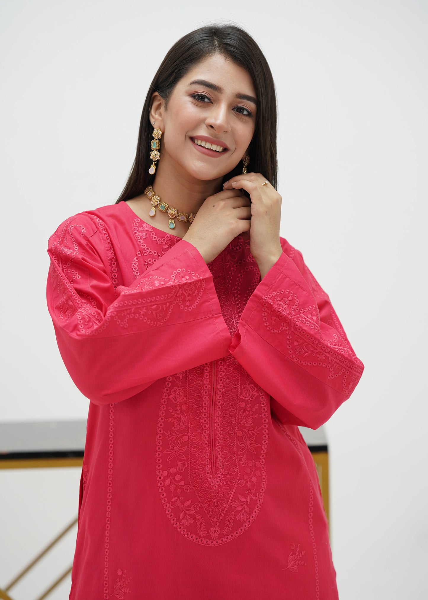 Ruby Essence – Embroidered Premium Lawn Two-Piece