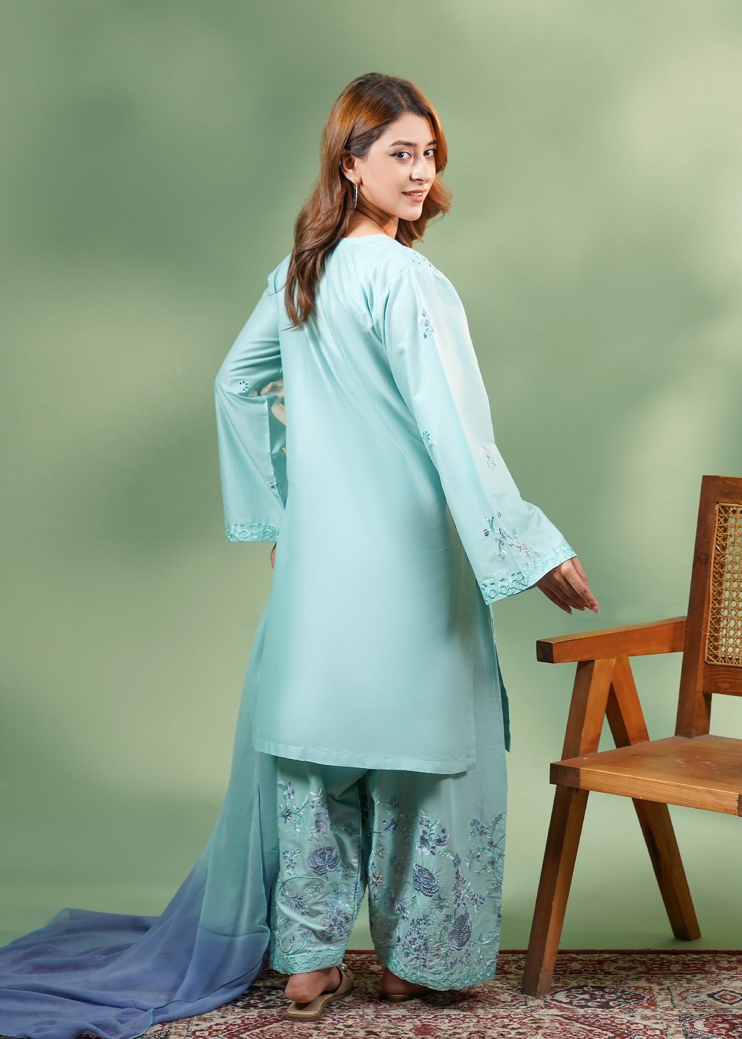 Mint Serenity 3-piece lawn set