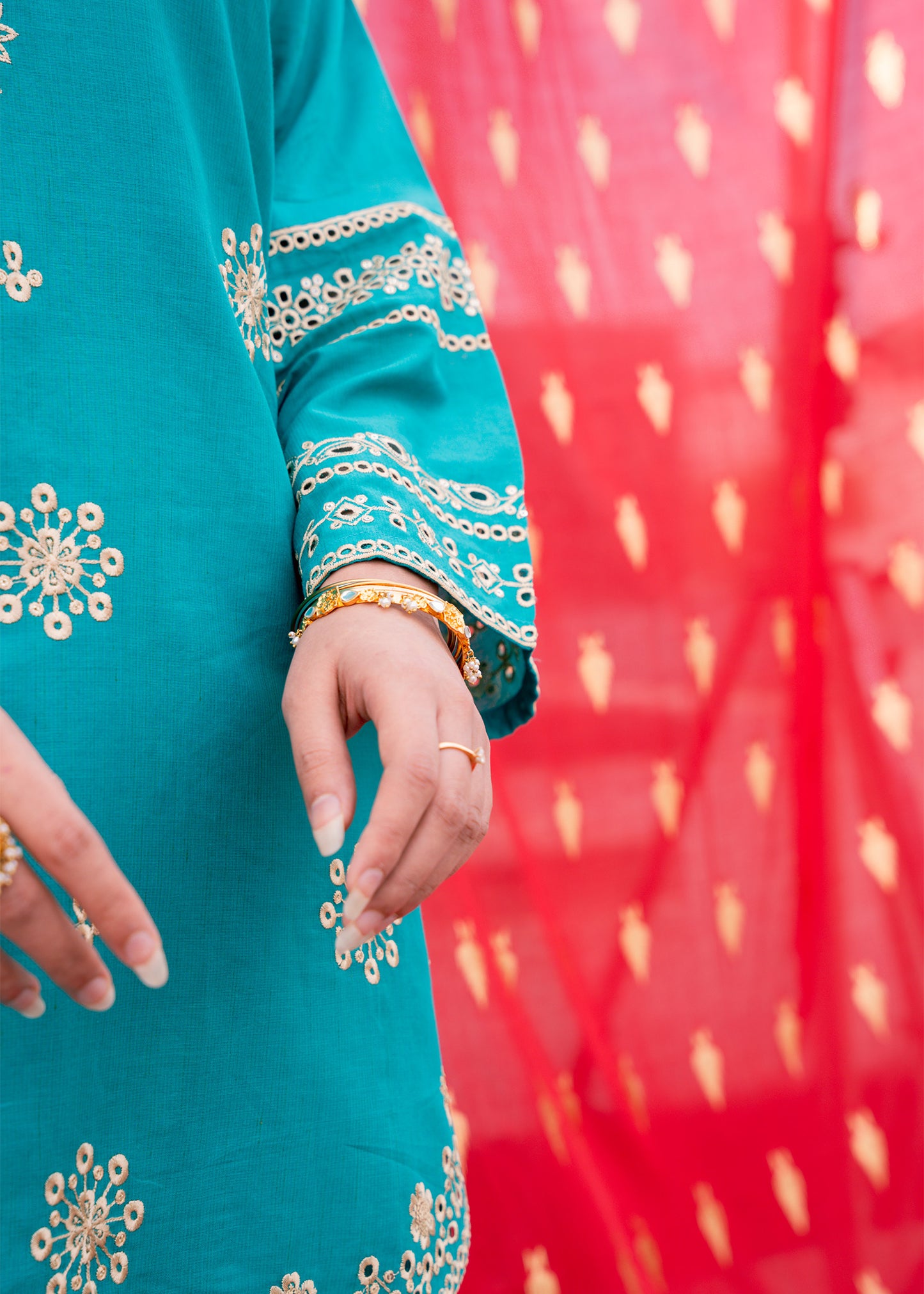Zehra Teal – Embroidered Premium Lawn Two-Piece