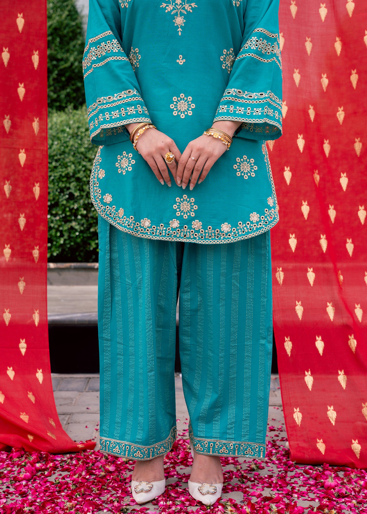 Zehra Teal – Embroidered Premium Lawn Two-Piece
