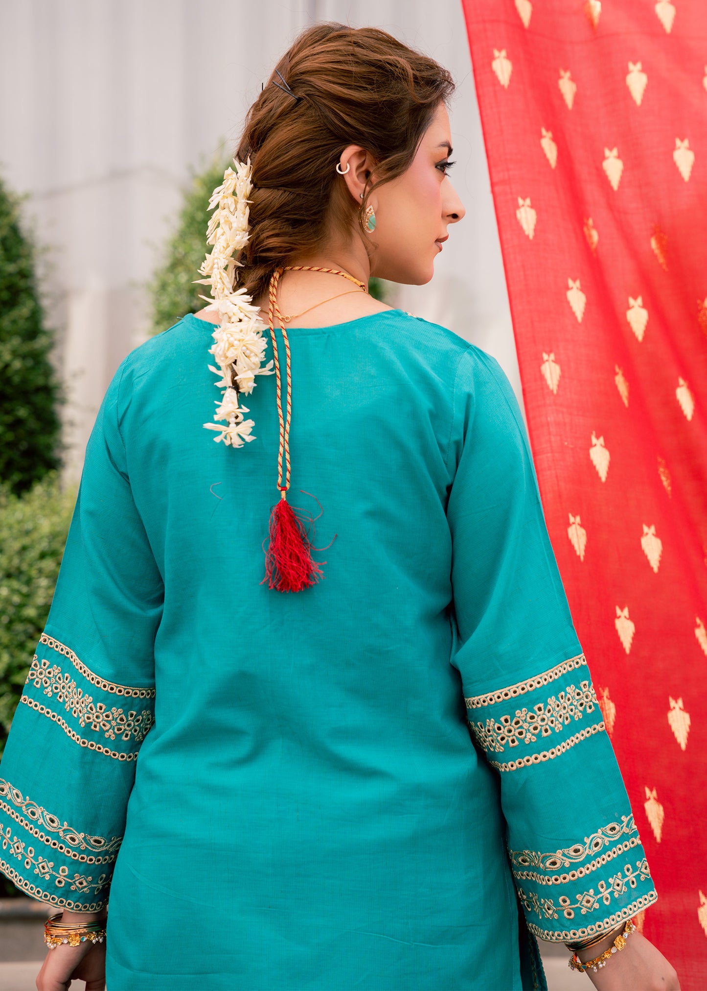 Zehra Teal – Embroidered Premium Lawn Two-Piece
