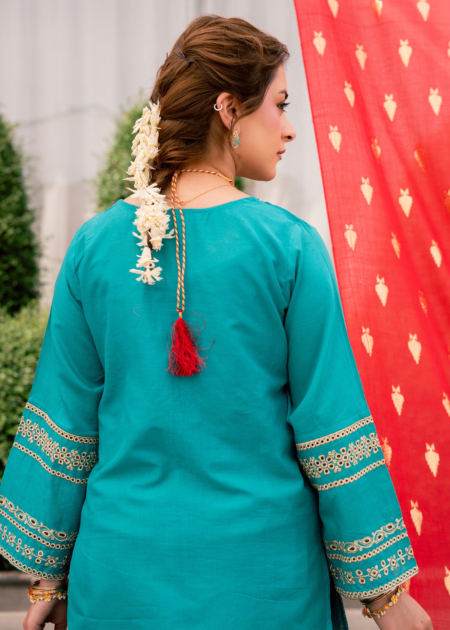 Zehra Teal – Embroidered Premium Lawn Two-Piece