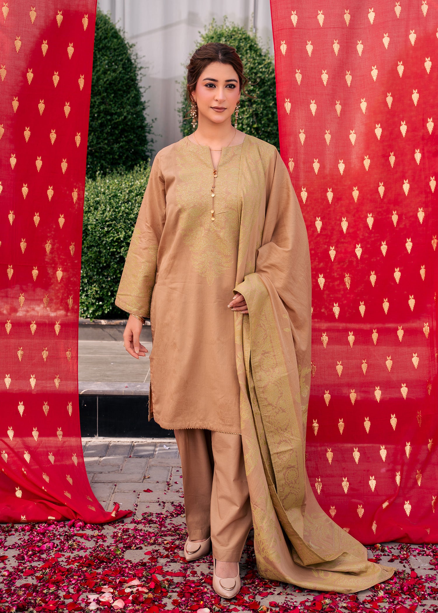 Skin Glow Jacquard 3 Piece