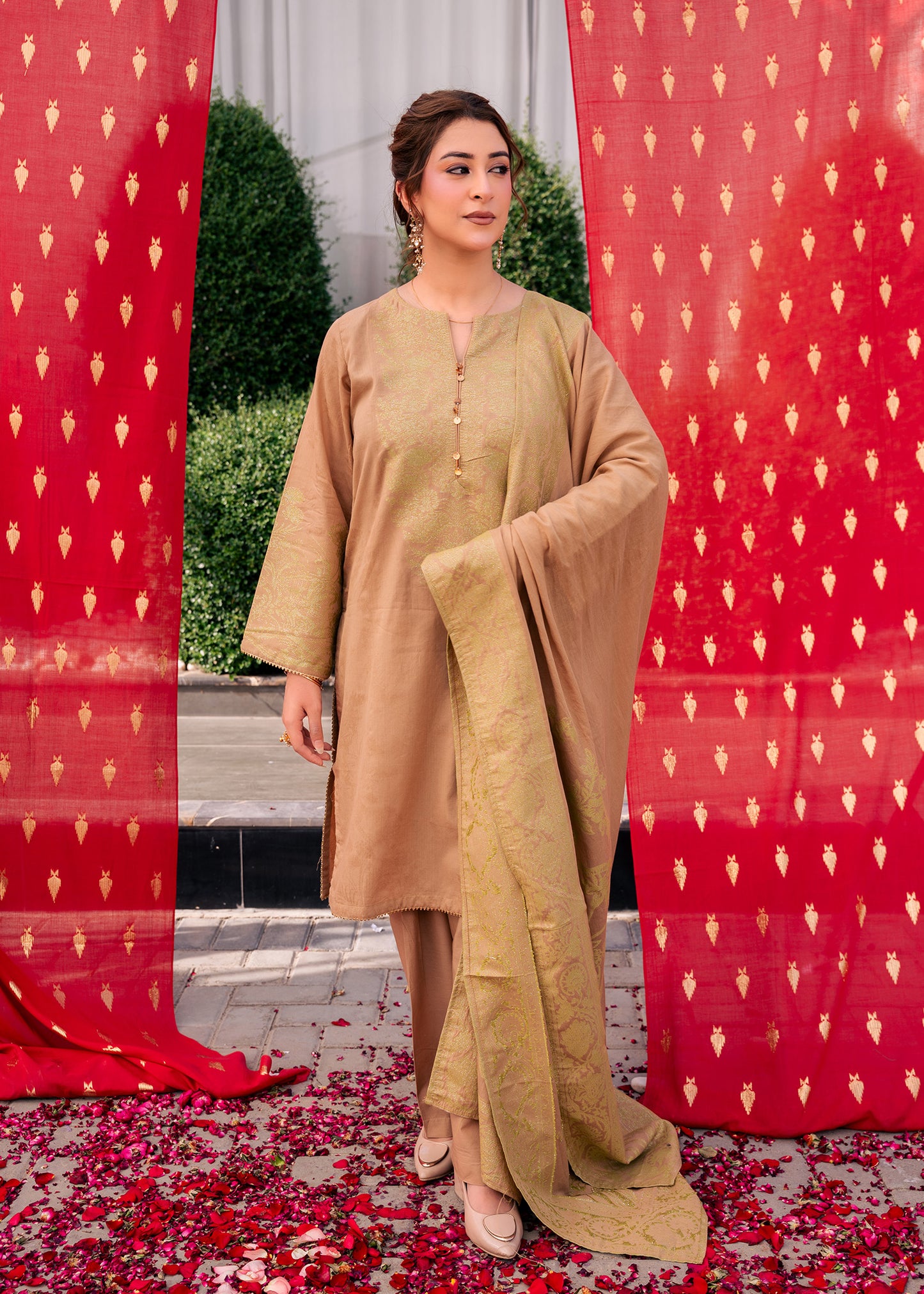 Skin Glow Jacquard 3 Piece