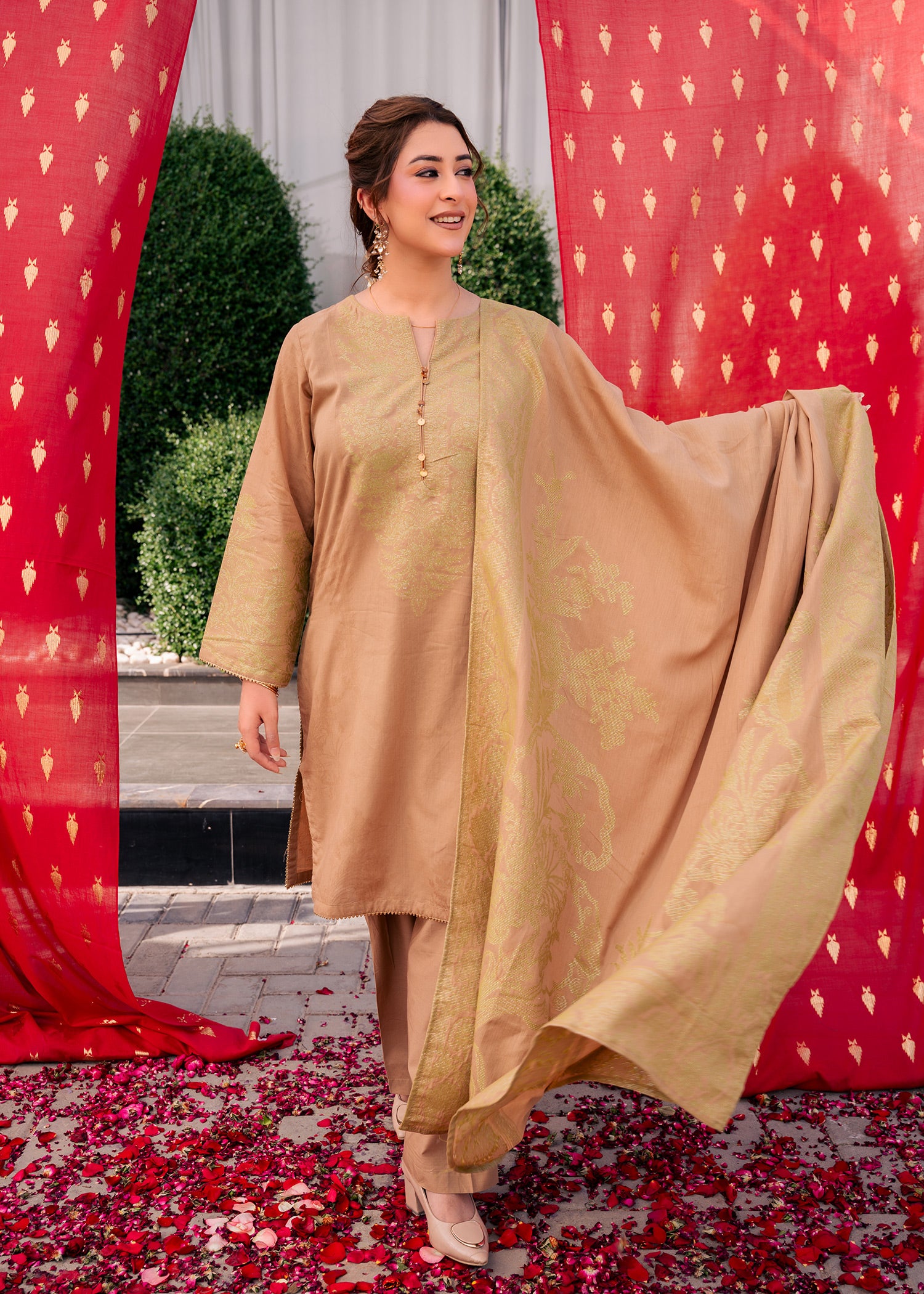 Skin Glow Jacquard 3 Piece