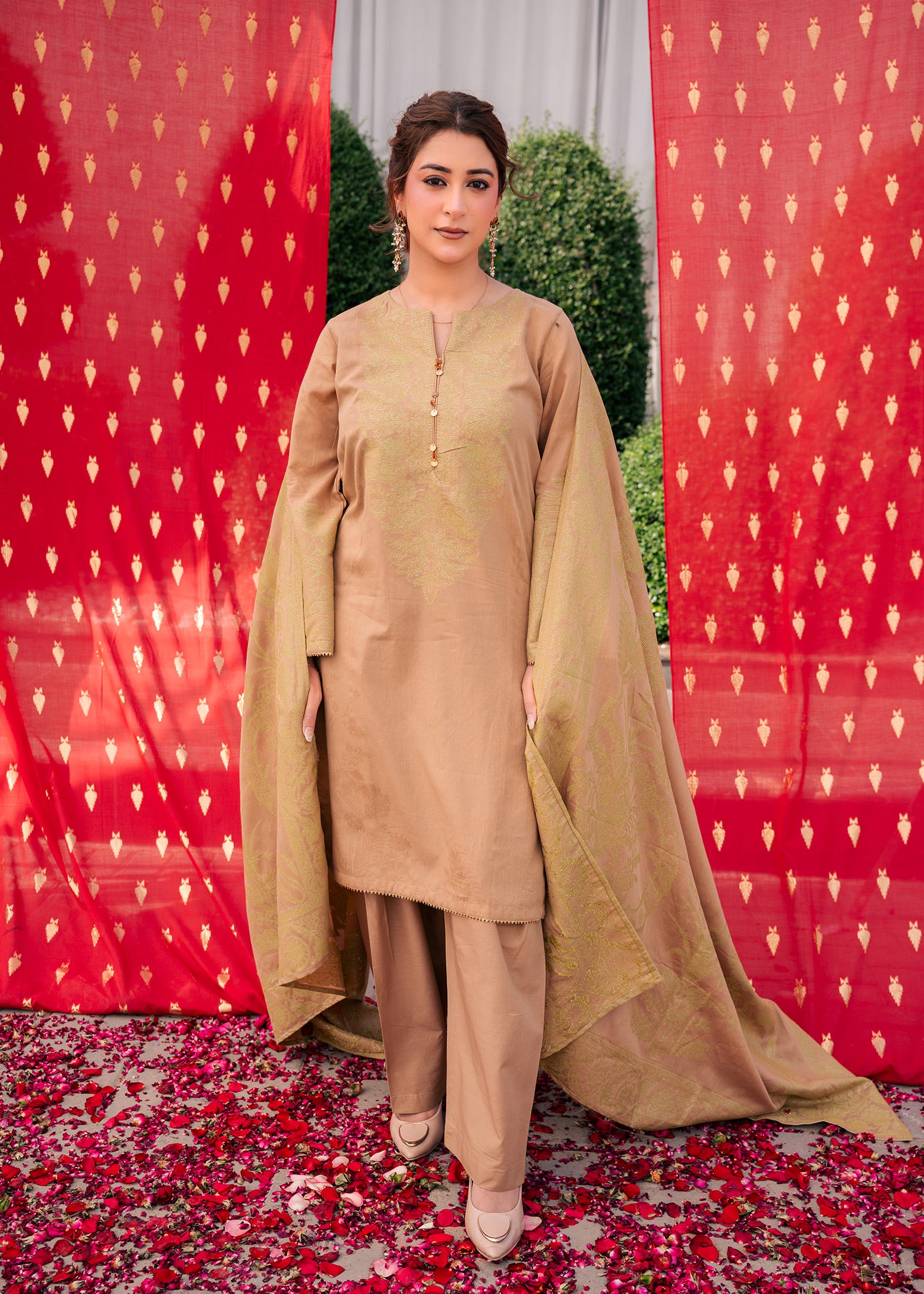 Skin Glow Jacquard 3 Piece