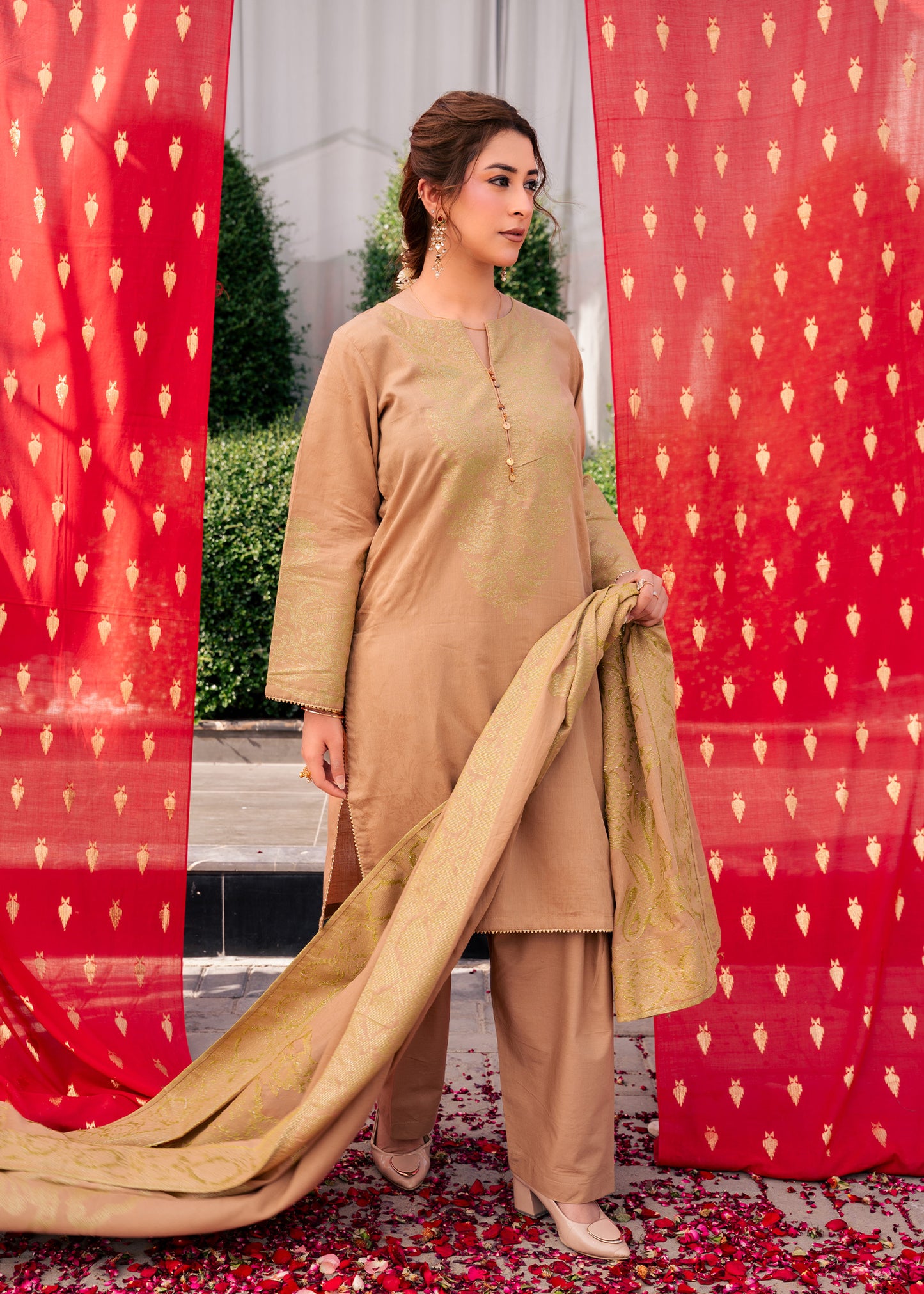 Skin Glow Jacquard 3 Piece