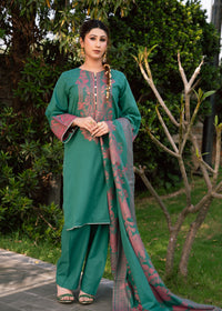 Emerald Bloom Jacquard 3-Piece