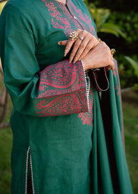 Emerald Bloom Jacquard 3-Piece