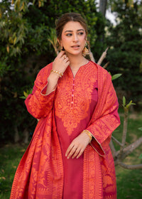 Pink Ember Royale Jacquard 3 Piece