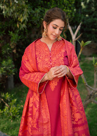 Pink Ember Royale Jacquard 3 Piece