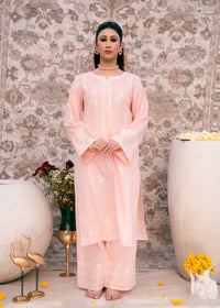 Blush Serenity Pink-Embroidered Lawn Two-Piece