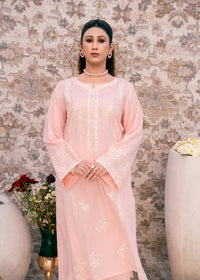 Blush Serenity Pink-Embroidered Lawn Two-Piece