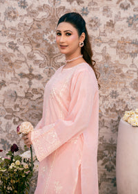 Blush Serenity Pink-Embroidered Lawn Two-Piece