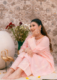 Blush Serenity Pink-Embroidered Lawn Two-Piece