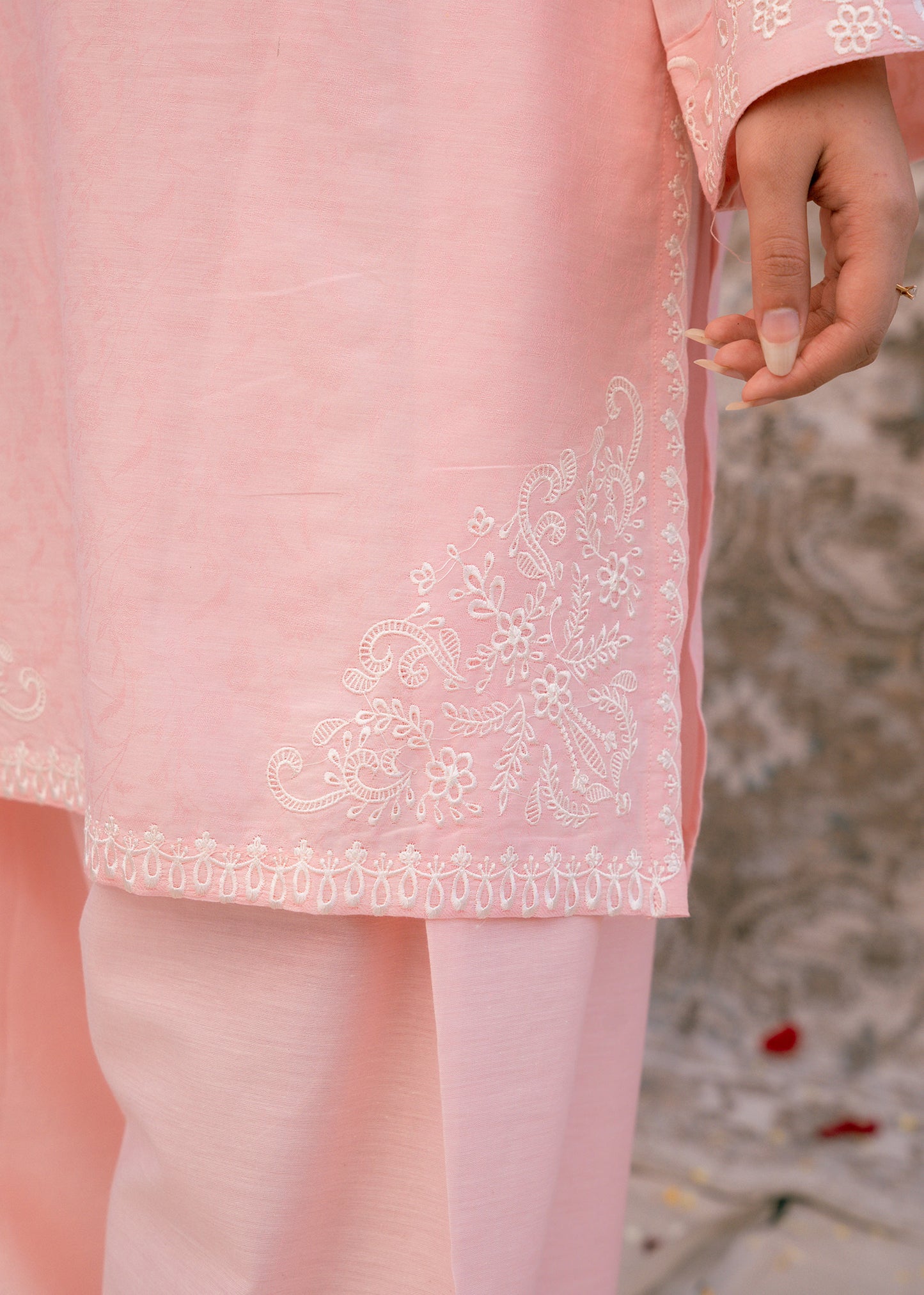 Blush Serenity – Embroidered Lawn Two-Piece