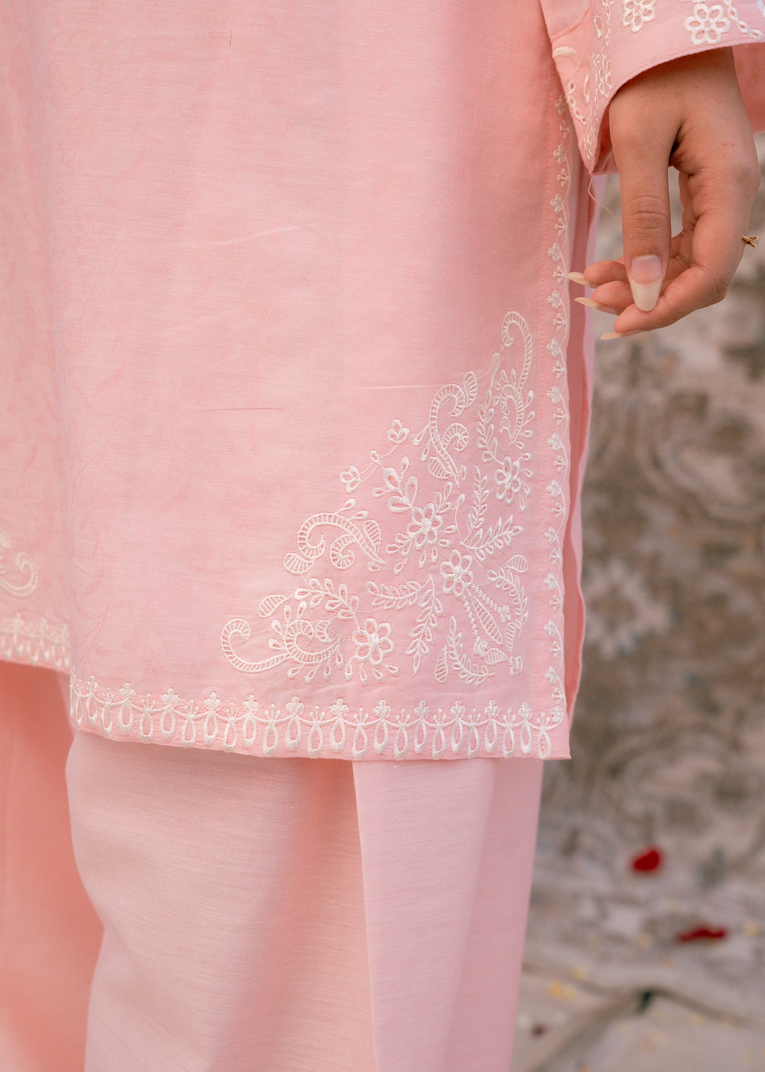 Blush Serenity – Embroidered Lawn Two-Piece