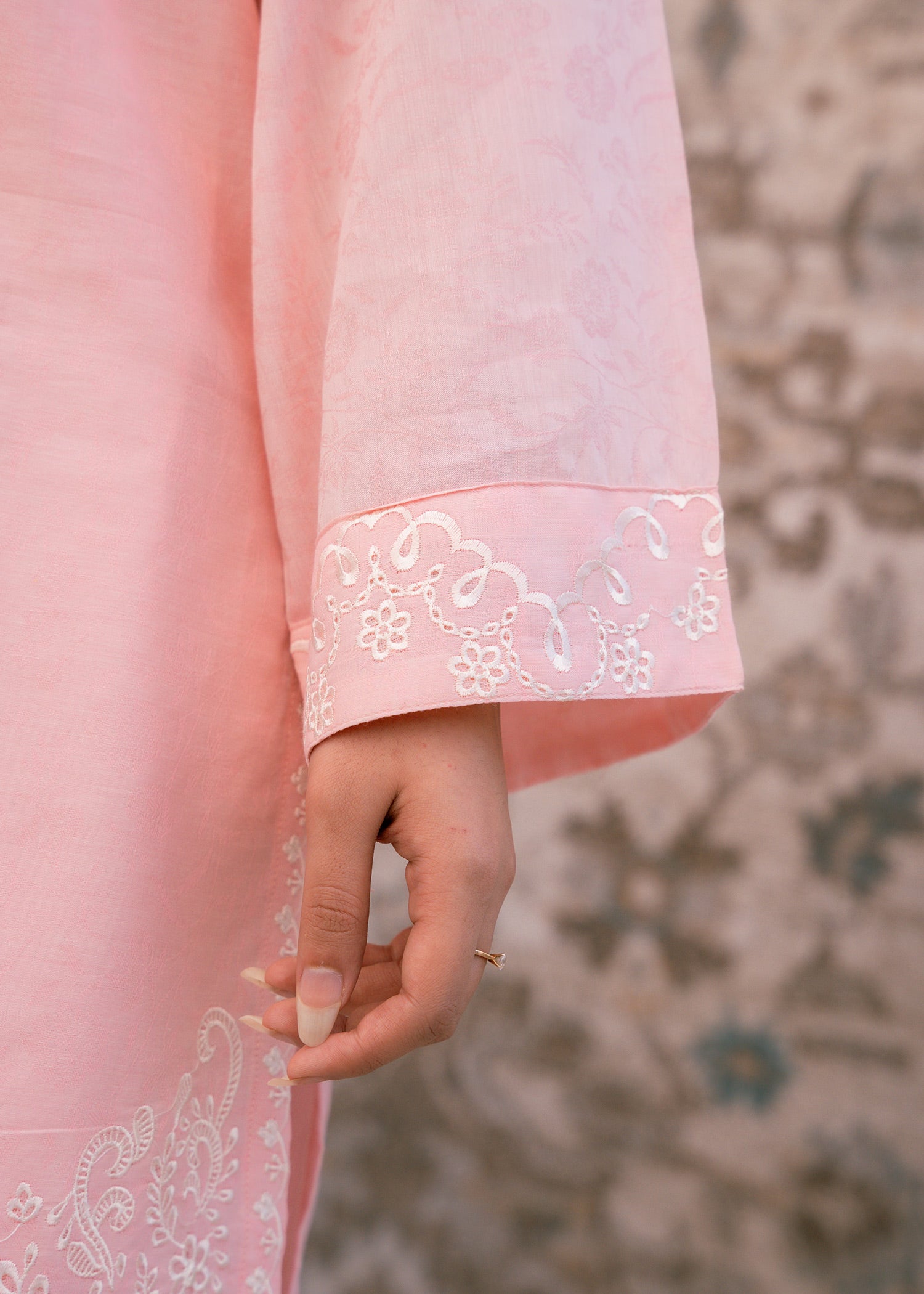 Blush Serenity – Embroidered Lawn Two-Piece