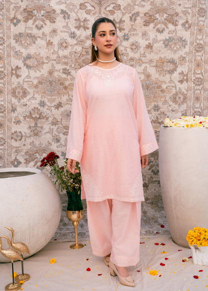 Blush Serenity – Embroidered Lawn Two-Piece