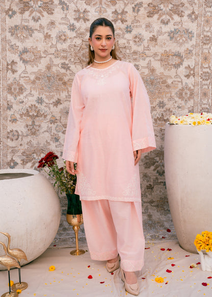 Blush Serenity – Embroidered Lawn Two-Piece
