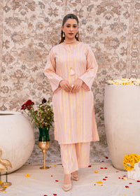 Blush Noor – Striped Jacquard Three-Piece