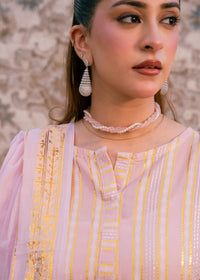 Blush Noor – Striped Jacquard Three-Piece