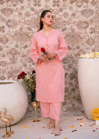 Blush Zehra – Check Jacquard Two-Piece