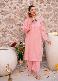 Blush Zehra – Check Jacquard Two-Piece