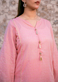 Blush Zehra – Check Jacquard Two-Piece