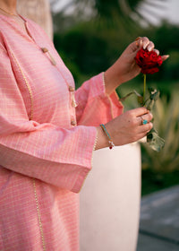 Blush Zehra – Check Jacquard Two-Piece