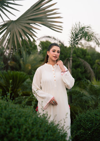 Ivory Grace – Textured Lawn Two-Piece