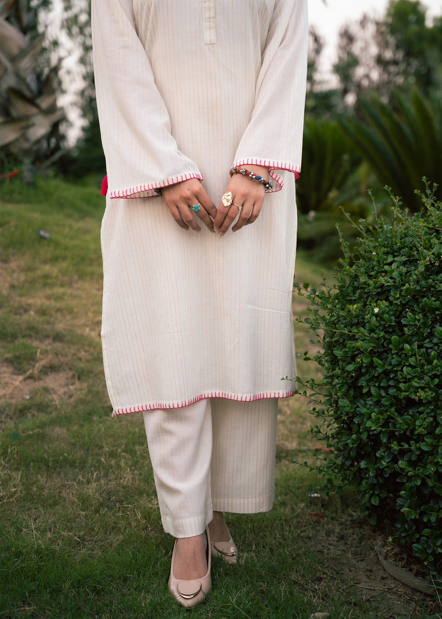 Ivory Grace – Textured Lawn Two-Piece