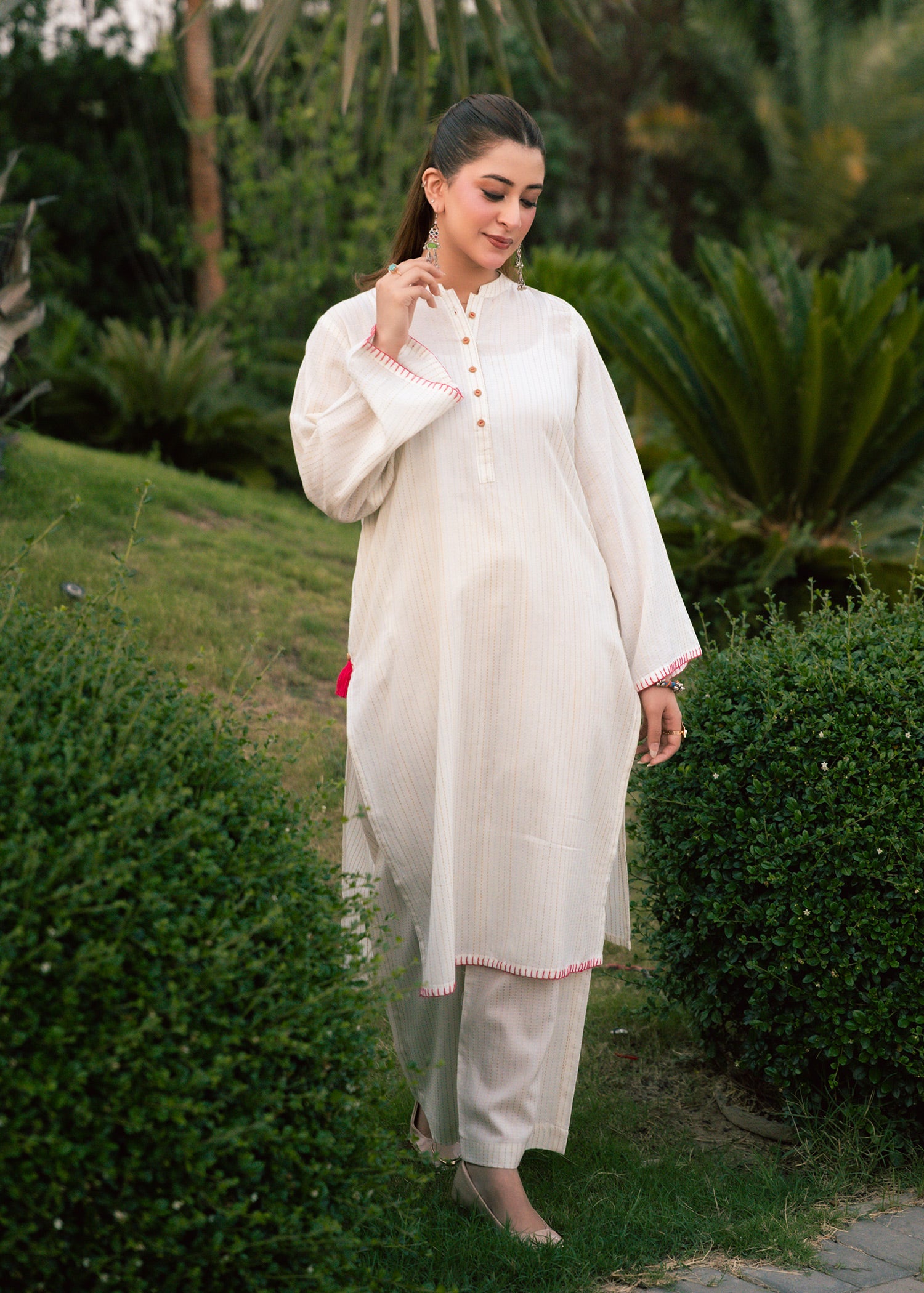 Ivory Grace – Textured Lawn Two-Piece