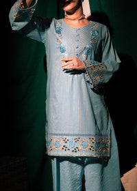 Aqua Zeenat – Embroidered Karandi Two-Piece