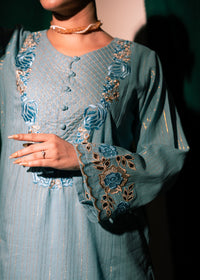 Aqua Zeenat – Embroidered Karandi Two-Piece
