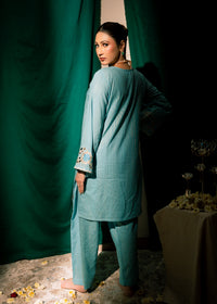 Aqua Zeenat – Embroidered Karandi Two-Piece