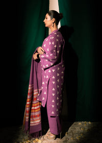 Plum Chic Jacquard 3 Piece Suit