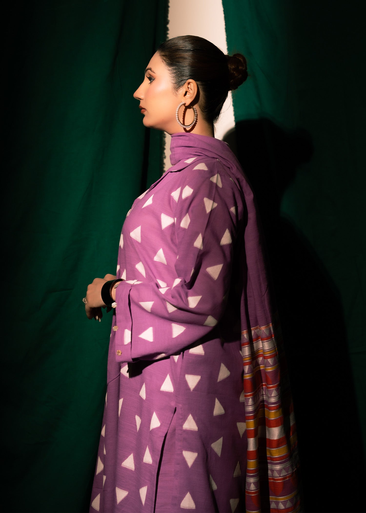 Plum Chic Jacquard 3 Piece Suit